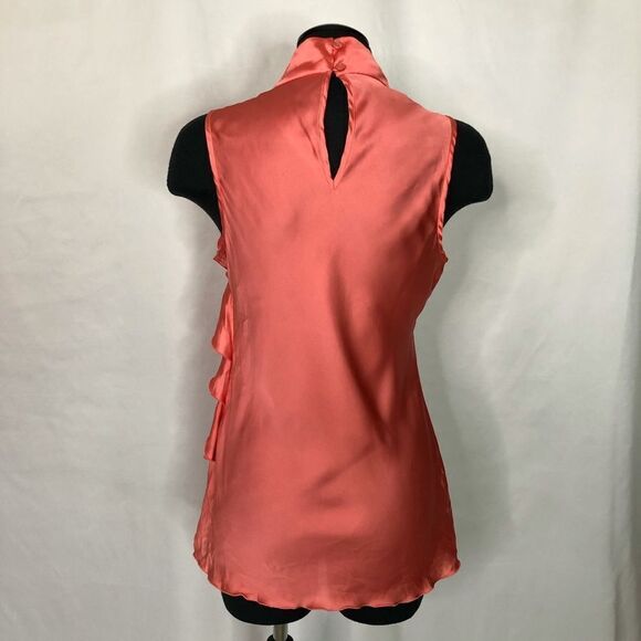 Kenar Coral Ruffled Sleeveless Blouse - Women’s S - Picture 2 of 6